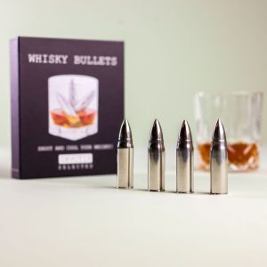 Hét perfecte Cadeau -  Whisky Bullets Ijskogels (Set Van 4)