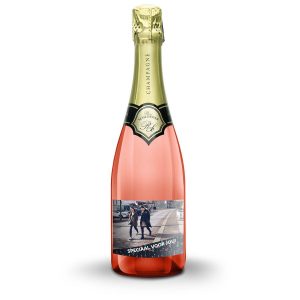 Hét perfecte Cadeau -  Champagne met bedrukt etiket – René Schloesser rosé (750ml)