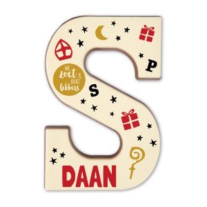 Hét perfecte Cadeau -  Sinterklaas chocoladeletter bedrukken
