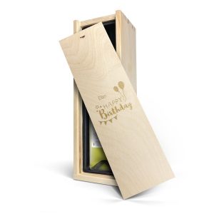 Hét perfecte Cadeau -  Wijn in gegraveerde kist – Maison de la Surprise – Sauvignon Blanc