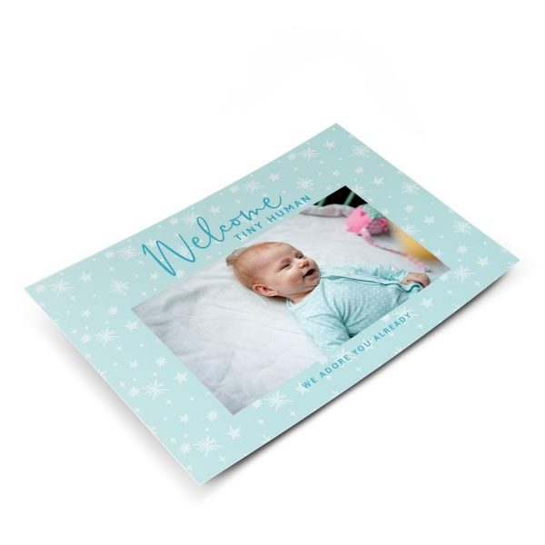 Hét perfecte Cadeau -  Geboorte ansichtkaartje met foto