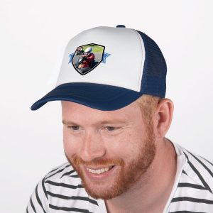 Hét perfecte Cadeau -  Trucker cap bedrukken – Blauw/wit