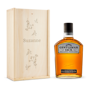 Hét perfecte Cadeau -  Whiskey in gegraveerde kist – Gentleman Jack Bourbon