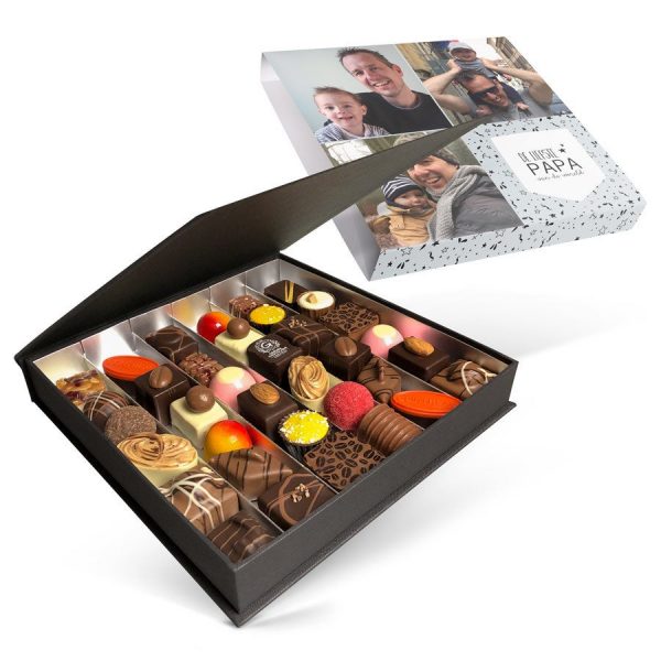 Hét perfecte Cadeau -  Luxe bonbon giftbox bedrukken – Vaderdag (36 stuks)