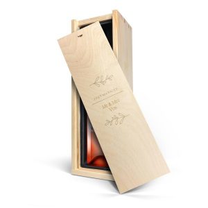 Hét perfecte Cadeau -  Wijn in gegraveerde kist – Belvy – Rosé