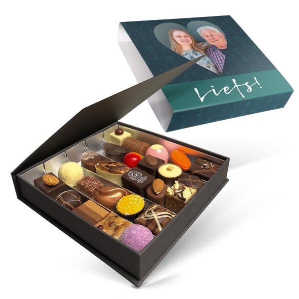 Hét perfecte Cadeau -  Luxe bonbon giftbox bedrukken (25 stuks)