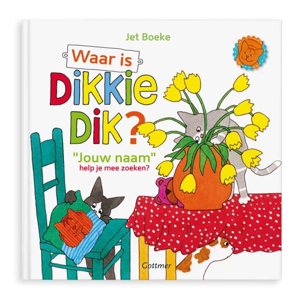 Hét perfecte Cadeau -  Boek met naam – Waar is Dikkie Dik? – Softcover