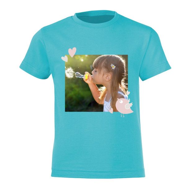 Hét perfecte Cadeau -  T-shirt voor kinderen bedrukken – Lichtblauw – 8 jaar