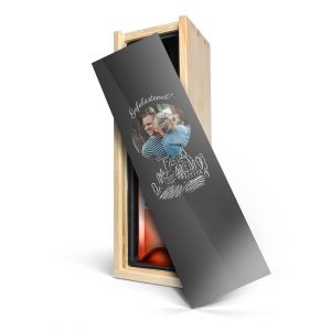Hét perfecte Cadeau -  Wijn in bedrukte kist – Belvy – Rosé