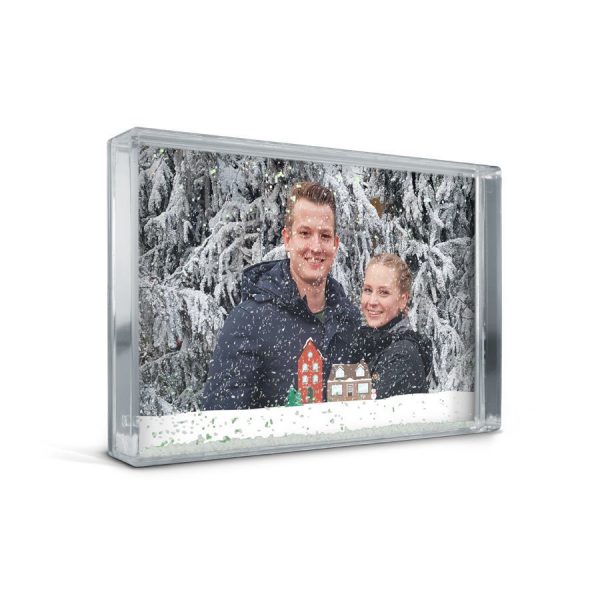 Hét perfecte Cadeau -  Sneeuw fotoblok met foto en/of tekst