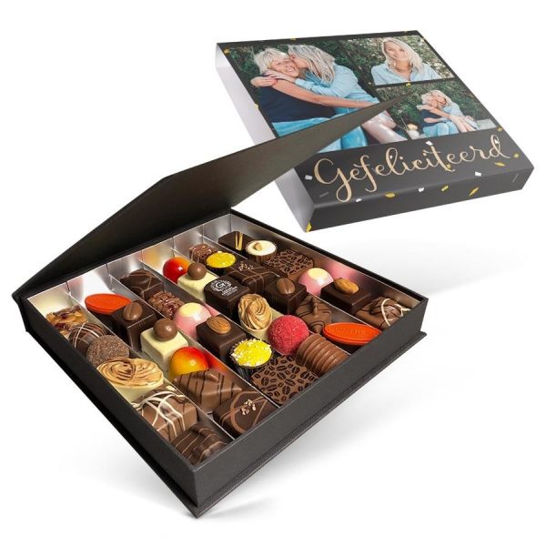 Hét perfecte Cadeau -  Luxe bonbon giftbox bedrukken (36 stuks)