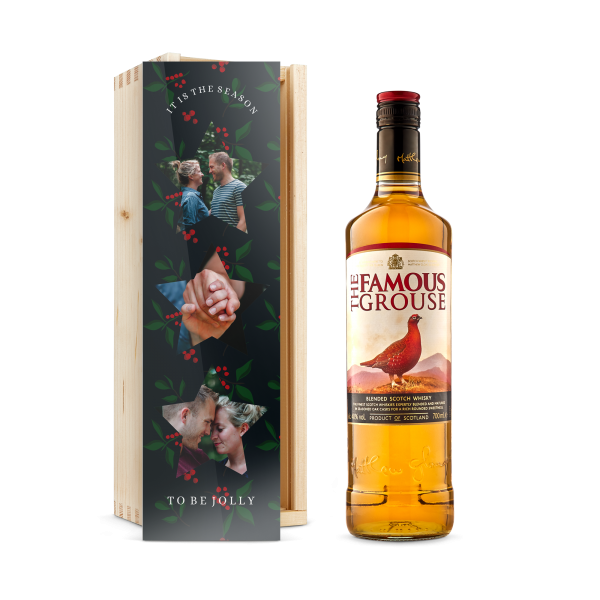 Hét perfecte Cadeau -  Whisky in bedrukte kist – The Famous Grouse