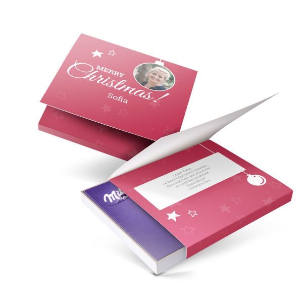 Hét perfecte Cadeau -  Milka giftbox bedrukken – Kerst – 110 gram