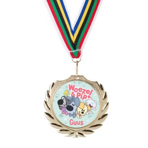 Hét perfecte Cadeau -  Woezel & Pip medaille bedrukken