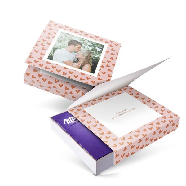 Hét perfecte Cadeau -  Milka giftbox bedrukken – Valentijn – 220 gram