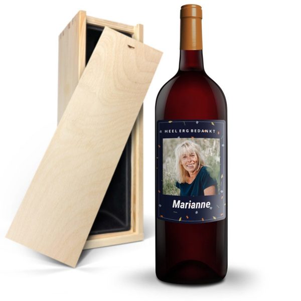 Hét perfecte Cadeau -  Wijn met bedrukt etiket – Salentein – Malbec (Magnum)