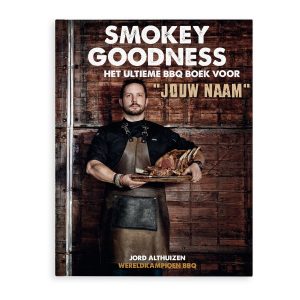 Hét perfecte Cadeau -  Smokey Goodness BBQ boek met naam en foto – Hardcover