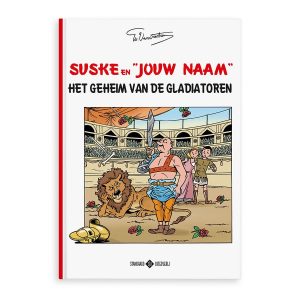 Hét perfecte Cadeau -  Persoonlijk stripboek – Suske en Wiske &apos;Het geheim van de gladiatoren&apos; (Hardcover)