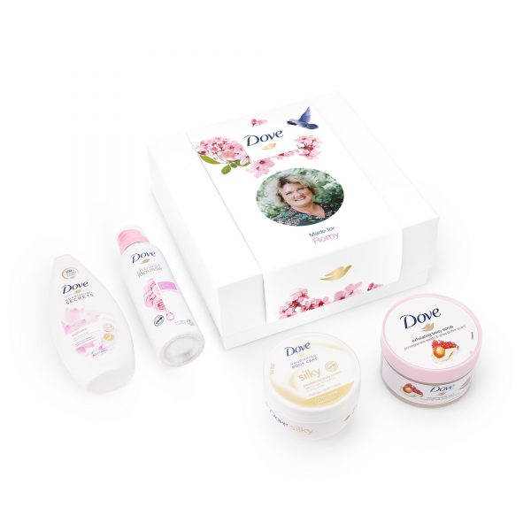 Hét perfecte Cadeau -  Dove geschenkset personaliseren – Pampering Rosie