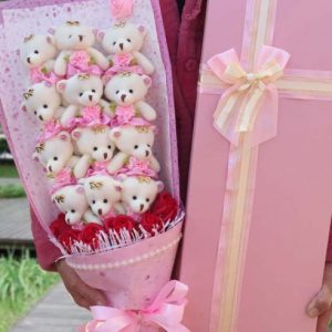 Hét perfecte Cadeau -  Teddy Bouquet