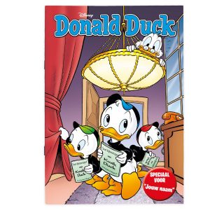 Hét perfecte Cadeau -  Donald Duck – Rapport / Diploma – Tijdschrift met naam en foto