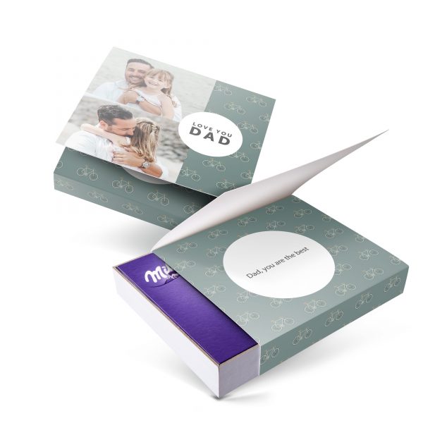 Hét perfecte Cadeau -  Milka giftbox bedrukken – Vaderdag – 220 gram