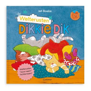 Hét perfecte Cadeau -  Boek met naam – Dikkie Dik welterusten – Hardcover