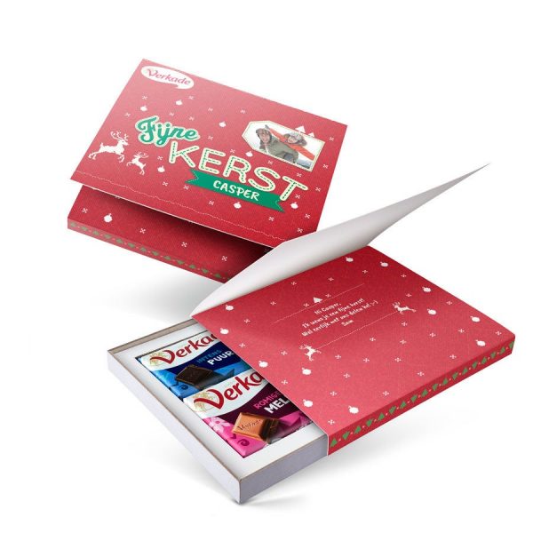 Hét perfecte Cadeau -  Verkade giftbox bedrukken – Kerst (2 repen)