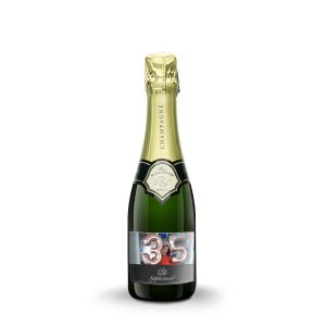 Hét perfecte Cadeau -  Champagne met bedrukt etiket – René Schloesser (375ml)