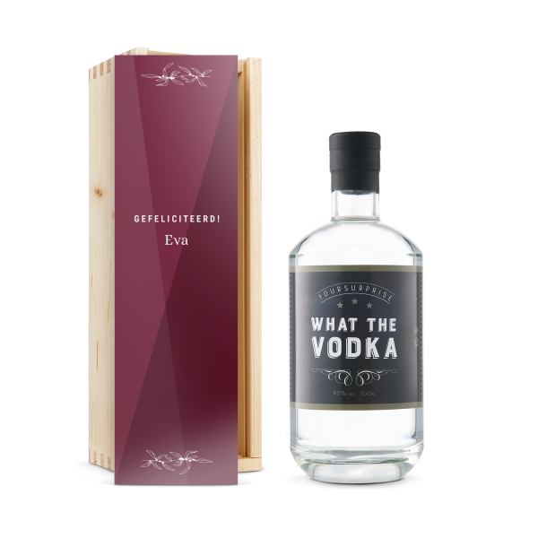 Hét perfecte Cadeau -  YourSurprise vodka in bedrukte kist