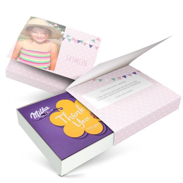 Hét perfecte Cadeau -  Milka giftbox bedrukken – Verjaardag – 220 gram