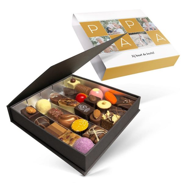 Hét perfecte Cadeau -  Luxe bonbon giftbox bedrukken – Vaderdag (25 stuks)