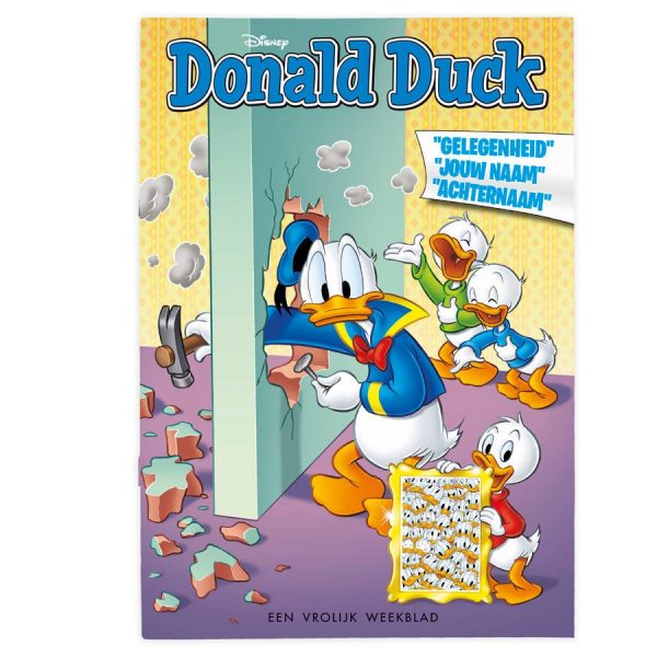 Hét perfecte Cadeau -  Donald Duck – Tijdschrift met naam en foto