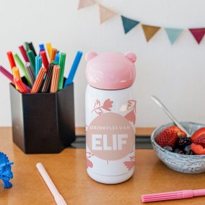 Hét perfecte Cadeau -  Kinder drinkbeker bedrukken – Roze