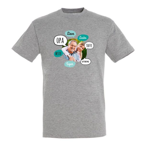 Hét perfecte Cadeau -  T-shirt voor opa bedrukken – Grijs – XL