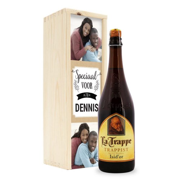 Hét perfecte Cadeau -  Bier in bedrukte kist – La Trappe Isid&apos;or