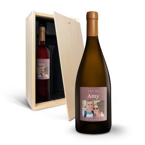 Hét perfecte Cadeau -  Wijnpakket met bedrukt etiket – Salentein Primus – Malbec en Chardonnay