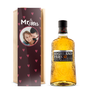 Hét perfecte Cadeau -  Whisky in bedrukte kist – Highland Park 12 Years