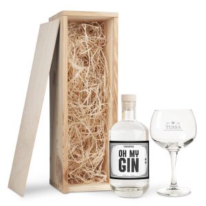 Hét perfecte Cadeau -  YourSurprise ginpakket met gegraveerd glas