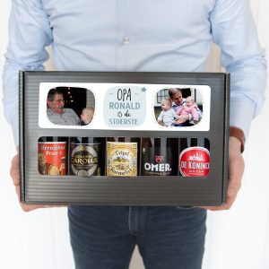 Hét perfecte Cadeau -  Bierpakket voor opa bedrukken – Belgisch