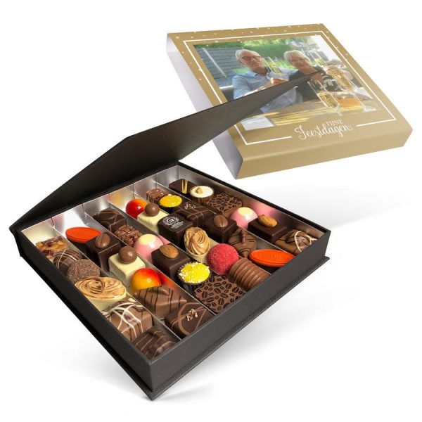 Hét perfecte Cadeau -  Luxe bonbon giftbox bedrukken – Kerst (36 stuks)