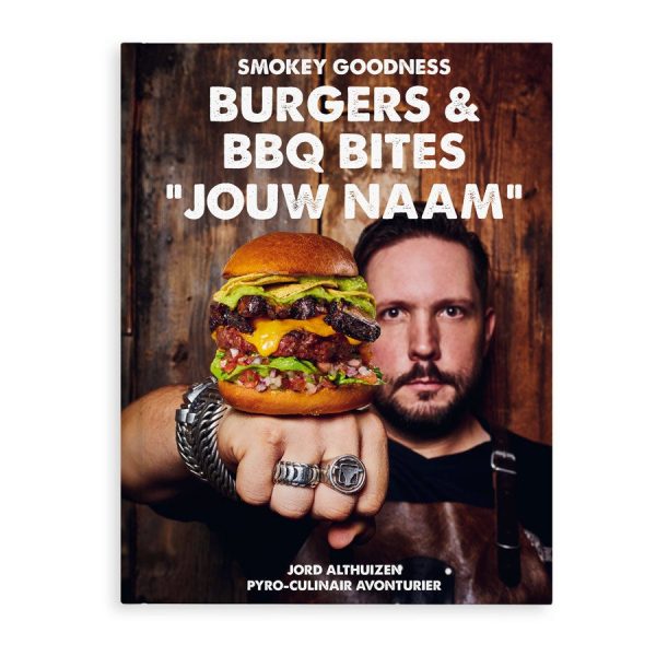 Hét perfecte Cadeau -  Burgers & BBQ Bites kookboek met naam en foto – Hardcover