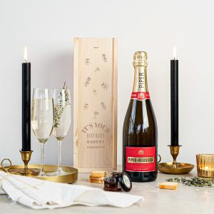 Hét perfecte Cadeau -  Champagne in gegraveerde kist – Piper Heidsieck Brut (750ml)