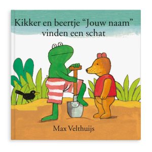Hét perfecte Cadeau -  Boek met naam en foto – Kikker en Beertje vinden een schat – Softcover