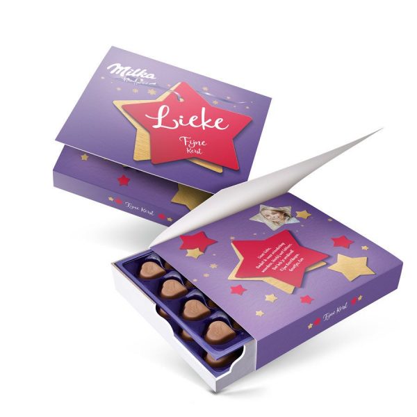 Hét perfecte Cadeau -  Say it with Milka giftbox bedrukken – Kerst – 220 gram