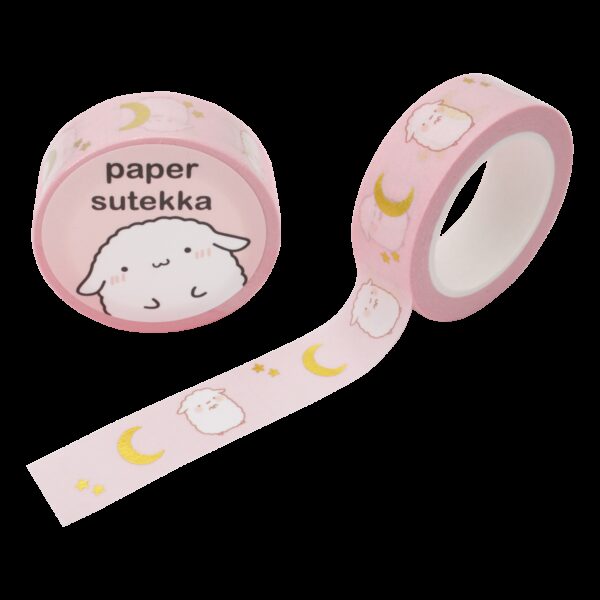 Bulck - Vind hét perfecte cadeau - Paper Sutekka Washi Tape - Pink Moon - Gold Foil