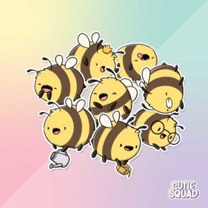 Bulck - Vind hét perfecte cadeau - CutieSquad Stickerset - Bee Happy