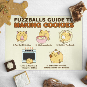 Bulck - Vind hét perfecte cadeau - Fuzzballs Fuzzballs snijplank - Fuzzballs guide to making cookies