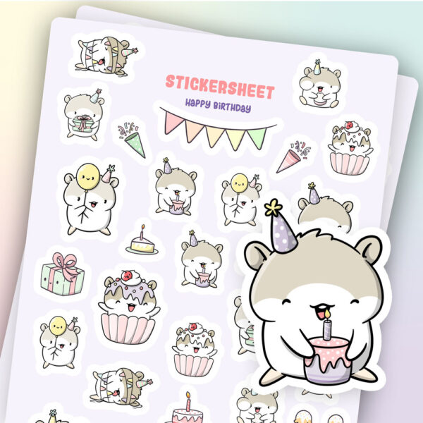 Bulck - Vind hét perfecte cadeau - CutieSquad Stickervel - Happy Birthday