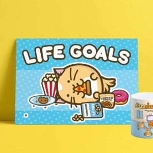 Bulck - Vind hét perfecte cadeau - Fuzzballs Print A4 - Life Goals